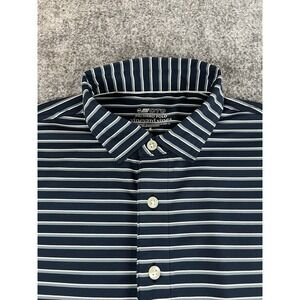 Vineyard Vines OTG Palmero Polo Shirt Mens Small Navy Blue Golf Performance EUC